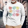 Cute Heart Valentines Day Love Special Education Teacher Long Sleeve T-Shirt Gifts for Old Men