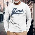 Dad Est 2024 Dad To Be New Daddy Long Sleeve T-Shirt Gifts for Old Men