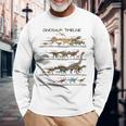 Dinosaur Timeline Dino Evolution Prehistoric Paleontology Long Sleeve T-Shirt Gifts for Old Men