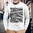 Edm Techno Music Fiesta Rave De Ropa Festival Raver Dj Camiseta de manga larga Regalos para ancianos