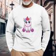 Egal Was Duorhast Ich Fahre Den Fluchtwagen Unicorn Langarmshirts Geschenke für alte Männer