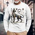 Egyptian Cat Eye Of Ra Vintage Symbol Ancient Egypt Long Sleeve T-Shirt Gifts for Old Men