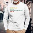 Ehemann Papa Räuchermeister Held Retro Grillmeisterintage Raglan Langarmshirts Geschenke für alte Männer