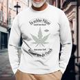 Ein Echter Pfälzer Raucht Kein Cannabis Pfalz Marihuana Wein Langarmshirts Geschenke für alte Männer