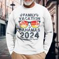 Family Vacation Bahamas 2024 Matching Group Summer 2024 Long Sleeve T-Shirt Gifts for Old Men