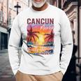 Family Vacation Cancun Mexico 2024 Summer Trip Matching Long Sleeve T-Shirt Gifts for Old Men