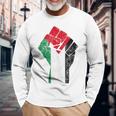 Fist Of Palestine De Palestina Sin Mangas Camiseta de manga larga Regalos para ancianos
