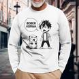 Bóbr Bober Kurwa Internet Meme Anime Manga Beaver Langarmshirts Geschenke für alte Männer