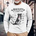 Border Collie Dog Holder Anatomy Dog Langarmshirts Geschenke für alte Männer