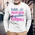 Fußball Echte Mädchen Spielen Fußball Fußballerin Hobby Langarmshirts Geschenke für alte Männer