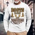 Girls Trip Nashville 2024 Boots Booze & Besties Weekend Long Sleeve T-Shirt Gifts for Old Men