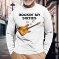 Gitarrist 60 Geburtstag E-Gitarre Langarmshirts Geschenke für alte Männer