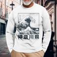 Gran Ola De Kanagawa Japón Arte Estética Japonesa Camiseta de manga larga Regalos para ancianos