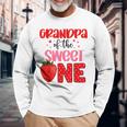 Grandpa Of The Sweet One Strawberry Birthday Family Party Long Sleeve T-Shirt Gifts for Old Men