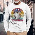 Hawk Tuah Spit On That Thang Hawk Tua Long Sleeve T-Shirt Gifts for Old Men