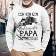 Ich Bin Ein Lkw Fahrender Papa Wie Ein Normaler Papaater Kapuzenjacke Langarmshirts Geschenke für alte Männer