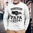 Ich Werde Papa 2024 Papa 2024 Family Langarmshirts Geschenke für alte Männer