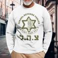 Israel Defense Forces Idf Israeli Military Army Tzahal Long Sleeve T-Shirt Gifts for Old Men