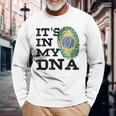 It's In My Dna Brazilian I Love Brazil Flag Long Sleeve T-Shirt Gifts for Old Men