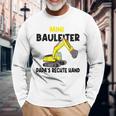 Kinder Kinder Bauherr Jungs Junge Papa's Rechte Hand Mini Bauleiter Langarmshirts Geschenke für alte Männer