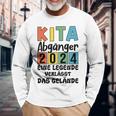 Kinder Kita Abgänger 2024 Schulkind Einschulung Schule Letzter Tag Langarmshirts Geschenke für alte Männer