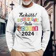 Kinder Tschüss Kindergarten Hallo Schule 2024 Kita Abgänger Langarmshirts Geschenke für alte Männer