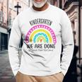 Kindergarten Abschluss 1 Klasse Hier Kommen Wir Regenbogen Langarmshirts Geschenke für alte Männer