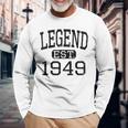 Legend Established 1949 Vintage Style Born 1949 Birthday Long Sleeve T-Shirt Gifts for Old Men