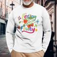 Lesbian Gay Pride Month Feeling Fruity Lgbtq Fruit Rainbow Long Sleeve T-Shirt Gifts for Old Men