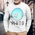 I Love Pluto My PlanetCute Astronomy Long Sleeve T-Shirt Gifts for Old Men
