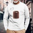 Lustiges Pudding-Liebhaber Langarmshirts, Herziges Motiv für Fans Geschenke für alte Männer