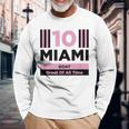 Miami 10 GOAT Herren Langarmshirts - Sportdesign für den Großartigsten Geschenke für alte Männer