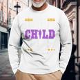 I Am A Military Child Purple Up For Military Child Month Long Sleeve T-Shirt Gifts for Old Men