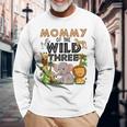 Mommy Of The Wild Three Birthday 3Rd Safari Jungle Family Long Sleeve T-Shirt Gifts for Old Men
