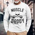 Muscle Daddy Gewichtheber Skelett Langhantel Papa Workout Kapuzenjacke Langarmshirts Geschenke für alte Männer