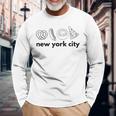 New York City Foods Pretzel Bagel Pizza Hot Dog Cute Nyc Long Sleeve T-Shirt Gifts for Old Men