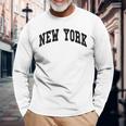 New York Nyc Throwback Classic Long Sleeve T-Shirt Gifts for Old Men