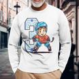 Niños Cumpleaños De Hockey Sobre Hielo Niño De 3 Años Tercer Cumpleaños Camiseta de manga larga Regalos para ancianos