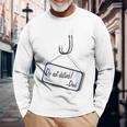 Do Not Disturb Father's Day Witty Fishing Long Sleeve T-Shirt Gifts for Old Men