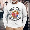 Old Hippies Don't Die Fade Into Crazy Grandmas Long Sleeve T-Shirt Gifts for Old Men