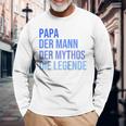 Papa Der Mann Der Mythos Die Legende Raglan Langarmshirts Geschenke für alte Männer