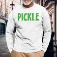 Pickle Squad Vegan Cucumber Lover Long Sleeve T-Shirt Gifts for Old Men