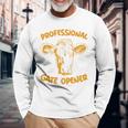 Professional Gate Opener Fun Farm And Ranch Long Sleeve T-Shirt Gifts for Old Men