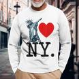 I Really Heart Love New York Ny Nyc Love New York Love Ny Long Sleeve T-Shirt Gifts for Old Men