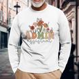 Retro Admin Assistant Wildflowers Administrative Assistant Long Sleeve T-Shirt Gifts for Old Men