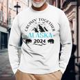 Retro Alaska Cruise 2024 Family Cruise 2024 Family Matching Long Sleeve T-Shirt Gifts for Old Men