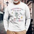 Retro Running For Call Bells Is My Cardio Pct Cna Pca Long Sleeve T-Shirt Gifts for Old Men