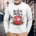 Lets Rock Rock&Roll Vintage Electric Guitars Rock Concert Long Sleeve T-Shirt Gifts for Old Men