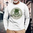 Shamrock And Roll Rock And Roll Saint Patrick's Day Skull Long Sleeve T-Shirt Gifts for Old Men