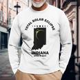 Solar Eclipse 2024 Indiana Solar Eclipse Long Sleeve T-Shirt Gifts for Old Men